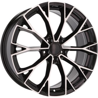 Alu kola Racing Line 3S1279, 18x7.5 5x112 ET51, černá + leštění