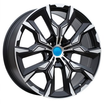 Alu kola Racing Line 3S1349, 21x9.5 5x112 ET43, černá matná + leštění (zátěžová)