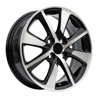 Alu kola Racing Line 55504, 15x5.5 4x100 ET45, černá + leštění