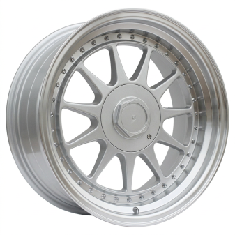 Alu kola Racing Line 7962F, 16x9 5x120 ET20, stříbrná + leštěný límec