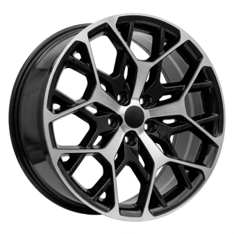 Alu kola Racing Line A1458, 20x8.5 5x127 ET50, černá + leštění