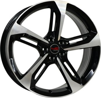 Alu kola Racing Line A513, 16x6.5 5x100 ET40, černá + leštění