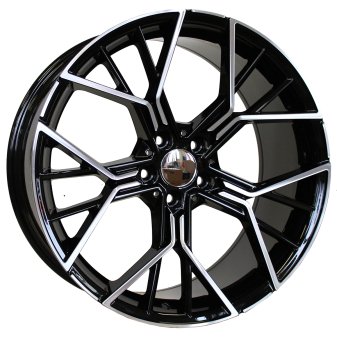 Alu kola Racing Line A5602, 19x9 5x112 ET37, černá + leštění