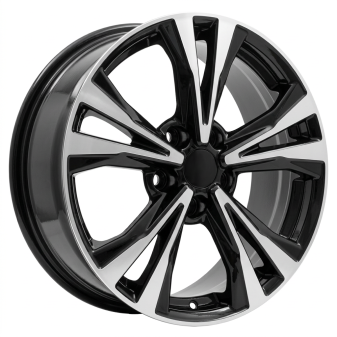 Alu kola Racing Line A5832, 18x7 5x114.3 ET40, černá + leštění