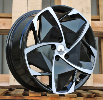 Alu kola Racing Line A5901, 19x8 5x114.3 ET50, černá + leštění