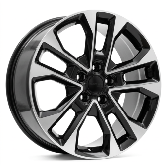 Alu kola Racing Line A5914, 20x8.5 5x127 ET50, černá + leštění