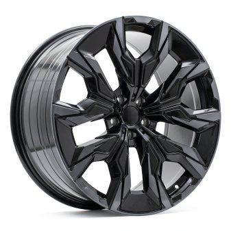 Alu kola Racing Line A5915, 21x10 5x112 ET46, černá + tmavé leštění (zátěžová)