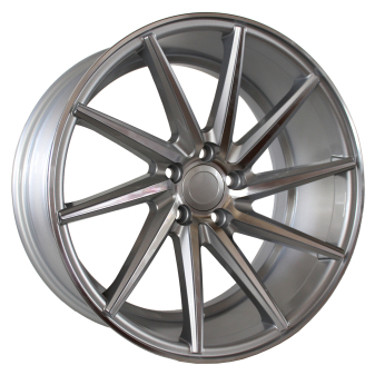 Alu kola Racing Line B1059, 18x8 5x112 ET30, stříbrná + leštění