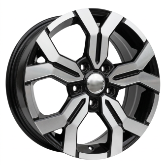 Alu kola Racing Line B1110, 16x6.5 5x114.3 ET50, černá + leštění
