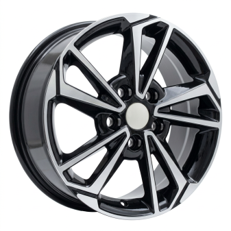 Alu kola Racing Line B1134, 16x6.5 5x114.3 ET50, černá + leštění