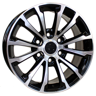 Alu kola Racing Line B1353, 19x8.5 6x139.7 ET30, černá + leštění (zátěžová)