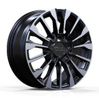 Alu kola Racing Line B1370, 16x6.5 5x110 ET40, černá + leštění