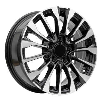 Alu kola Racing Line B1370, 16x6.5 5x110 ET40, černá + leštění
