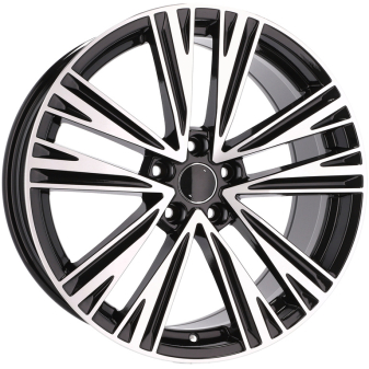 Alu kola Racing Line B1424, 20x9 5x112 ET35, černá + leštění