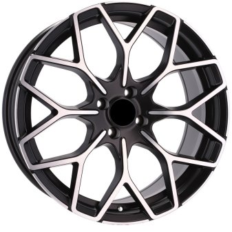 Alu kola Racing Line B1449, 16x5.5 4x100 ET30, černá matná + leštění