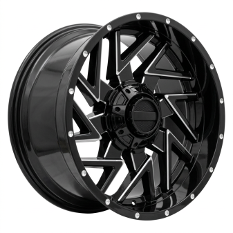 Alu kola Racing Line B1508, 20x10 12x135 ET-12, černá lesklá (zátěžová)