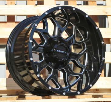 Alu kola Racing Line B1526, 20x12 12x135 ET-44, černá lesklá (zátěžová)