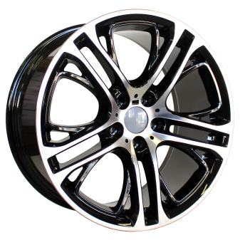 Alu kola Racing Line B1600, 20x10 5x120 ET51, černá + leštění (zátěžová)