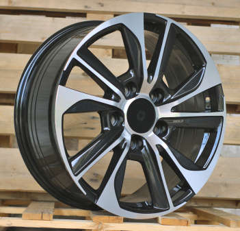 Alu kola Racing Line B1611, 20x8.5 5x150 ET40, černá + leštění