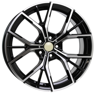 Alu kola Racing Line B1667, 17x7.5 5x112 ET40, černá + leštění