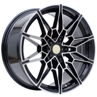 Alu kola Racing Line B1674, 19x9 5x112 ET40, černá + leštění