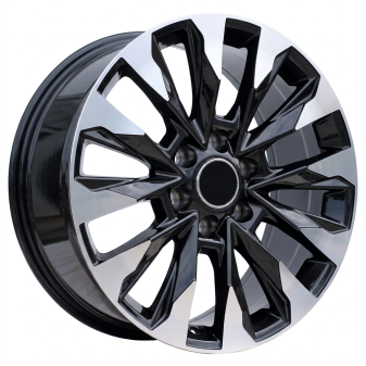 Alu kola Racing Line B1734, 20x8.5 5x150 ET50, černá + leštění (zátěžová)
