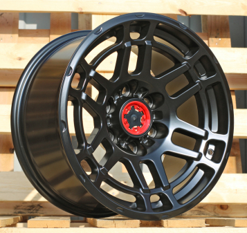 Alu kola Racing Line B1745, 17x9 6x139.7 ET, saténová černá (zátěžová)