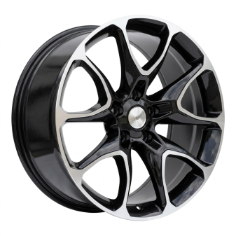 Alu kola Racing Line B1790, 20x9 5x127 ET32, černá + leštění