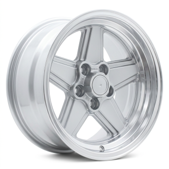 Alu kola Racing Line B1794, 16x9 5x112 ET12, stříbrná + leštěný límec