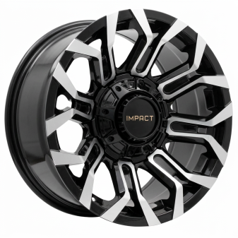 Alu kola Racing Line B1799, 17x9 5x127 ET, černá + leštění (zátěžová)