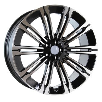 Alu kola Racing Line B1808, 22x9.5 5x108 ET45, černá + leštění (zátěžová)