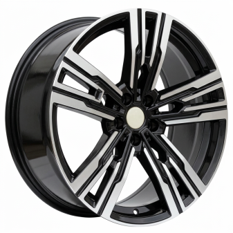 Alu kola Racing Line B1831, 20x8.5 5x112 ET25, černá + leštění