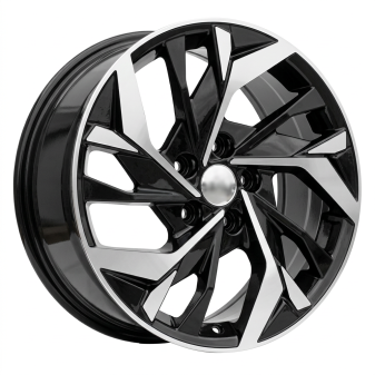 Alu kola Racing Line B1953, 17x6.5 5x114.3 ET48, černá + leštění