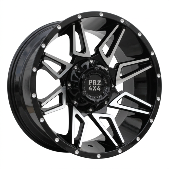 Alu kola Racing Line B1955, 20x10 6x139.7 ET, černá + leštění (zátěžová)