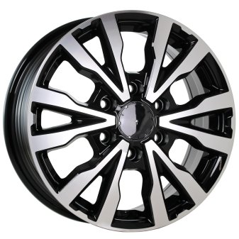 Alu kola Racing Line B3025, 16x6.5 6x120 ET50, černá + leštění