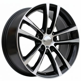 Alu kola Racing Line B5229, 17x8 5x120 ET34, černá + leštění