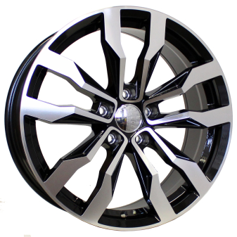 Alu kola Racing Line B5333, 20x8.5 5x112 ET28, černá + leštění