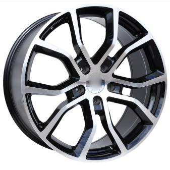 Alu kola Racing Line B5362, 21x9.5 5x130 ET46, černá + leštění (zátěžová)