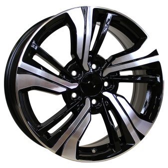 Alu kola Racing Line B5385, 17x7 5x114.3 ET45, černá + leštění