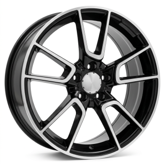Alu kola Racing Line B5462, 19x7.5 5x112 ET44, černá + leštění