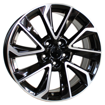 Alu kola Racing Line B5463, 18x8 5x100 ET40, černá + leštění