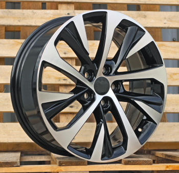 Alu kola Racing Line B5757, 18x7.5 5x114.3 ET40, černá + leštění (zátěžová)