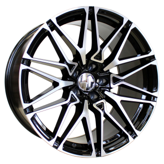 Alu kola Racing Line B5771, 22x9.5 5x112 ET30, černá + leštění