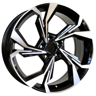 Alu kola Racing Line B5893, 19x8 5x112 ET40, černá + leštění
