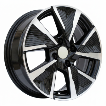 Alu kola Racing Line B5906F, 16x6.5 4x108 ET32, černá + leštění