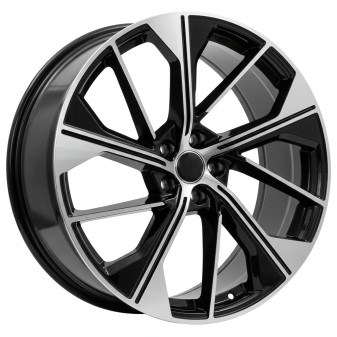 Alu kola Racing Line B5907, 20x8.5 5x112 ET34, černá + leštění