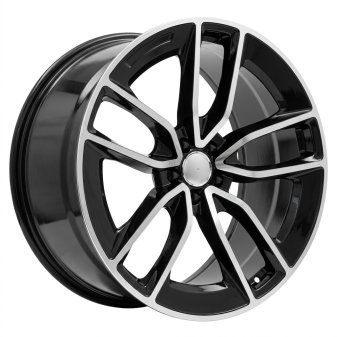 Alu kola Racing Line B5949, 22x10 5x112 ET56, černá + leštění (zátěžová)