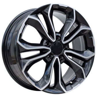 Alu kola Racing Line B5961, 18x7.5 5x114.3 ET45, černá + leštění (zátěžová)