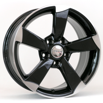 Alu kola Racing Line BK217, 18x8 5x112 ET35, černá + leštění