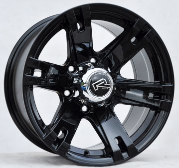 Alu kola Racing Line BK311, 15x8 5x139.7 ET1, černá lesklá